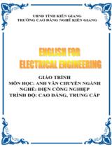 Giáo trình Tiếng Anh chuyên ngành  Nghề Điện công nghiệp- Trình độ Trung cấp, Cao đẳng 