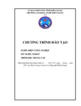 Chương trình đào tạo Chế biến vào bảo quản thủy sản  Trình độ Trung cấp 