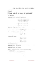 LÝ THUYẾT XÁC SUẤT CƠ BẢN 