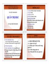 Tài liệu tham khảo Quản trị học 