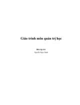 Giáo trình môn quản trị học 