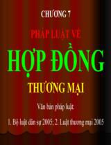 Pháp luật về hợp đông thương mại 