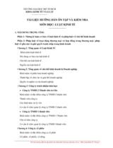 TÀI LIỆU HƯỚNG DẪN ÔN TẬP VÀ KIỂM TRA VỀ LUẬT KINH TẾ 