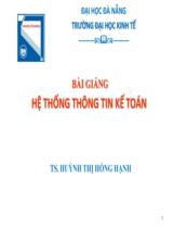 Hệ thống thông tin kinh tế chương 5 
