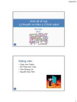 Kinh tế Vĩ mô Lý thuyết và Hàm ý Chính sách 
