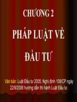 Pháp luật về đầu tư 