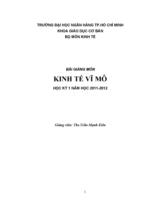 BÀI GIẢNG MÔN KINH TẾ VĨ MÔ 