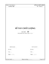 SỔ TAY CHẤT LƯỢNG CÔNG TY XÂY DỰNG 