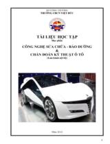 CÔNG NGHỆ SỬA CHỮA - BẢO DƯỠNG & CHẨN ĐOÁN KỸ THUẬT Ô TÔ 