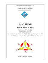 GIÁO TRÌNH MẠCH ĐIỆN CD 