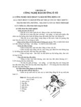 CÔNG NGHỆ BẢO DƯỠNG Ô TÔ 