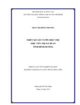 THIẾT KẾ SÂN VƯỜN BIỆT THỰ 