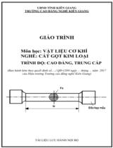 Giáo trình Vật liệu cơ khí (TC,CĐ)  Nghề Cắt gọt kim loại. Trình độ Cao đẳng, Trung cấp 