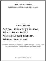 Giáo trình Phay mặt phẳng, rãnh, bánh răng (TC,CĐ)  Nghề Cắt gọt kim loại. Trình độ Cao đẳng, Trung cấp 