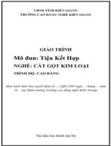 Giáo trình Tiện kết hợp (CĐ)  Nghề Cắt gọt kim loại. Trình độ Cao đẳng 