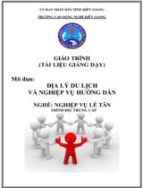 Giáo trình Địa lý du lịch và nghiệp vụ hướng dẫn  Nghề Nghiệp vụ lễ tân- Trình độ Trung cấp 