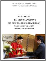 Giáo trình TRẢ BUỒNG THANH TOÁN  Nghề Nghiệp vụ lễ tân- Trình độ Trung cấp 