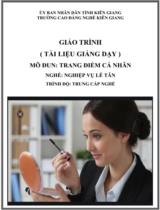 Giáo trình TRANG ĐIỂM CÁ NHÂN  Nghề Nghiệp vụ lễ tân Trình độ Trung cấp 