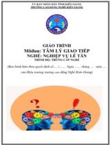 Giáo trình TÂM LÝ và GIAO TIẾP (TC)  Nghề Nghiệp vụ lễ tân- Trình độ Trung cấp 