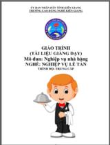 Giáo trình Nghiệp vụ nhà hàng (TC)  Nghề Nghiệp vụ lễ tân. Trình độ Trung cấp 