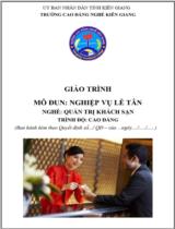 Giáo trình Nghiệp vụ lễ tân(CĐ)  Nghề Quản trị khách sạn. Trình độ Cao đẳng 