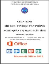 Giáo trình Tin học văn phòng  Nghề Quản trị mạng máy tính. Trình độ Cao đẳng 