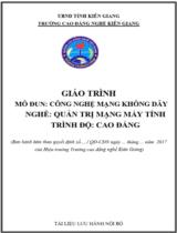 Giáo trình Công nghệ mạng không dây  Nghề Quản trị mạng máy tính. Trình độ Cao đẳng 